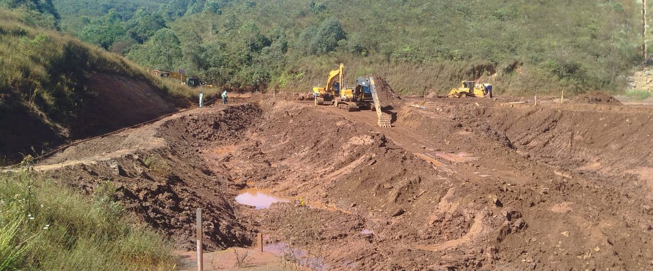 Mina de ferro a céu aberto em Itabira, Minas Gerais